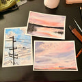 August 22nd, Loose Watercolor Class: Skies: 2HR