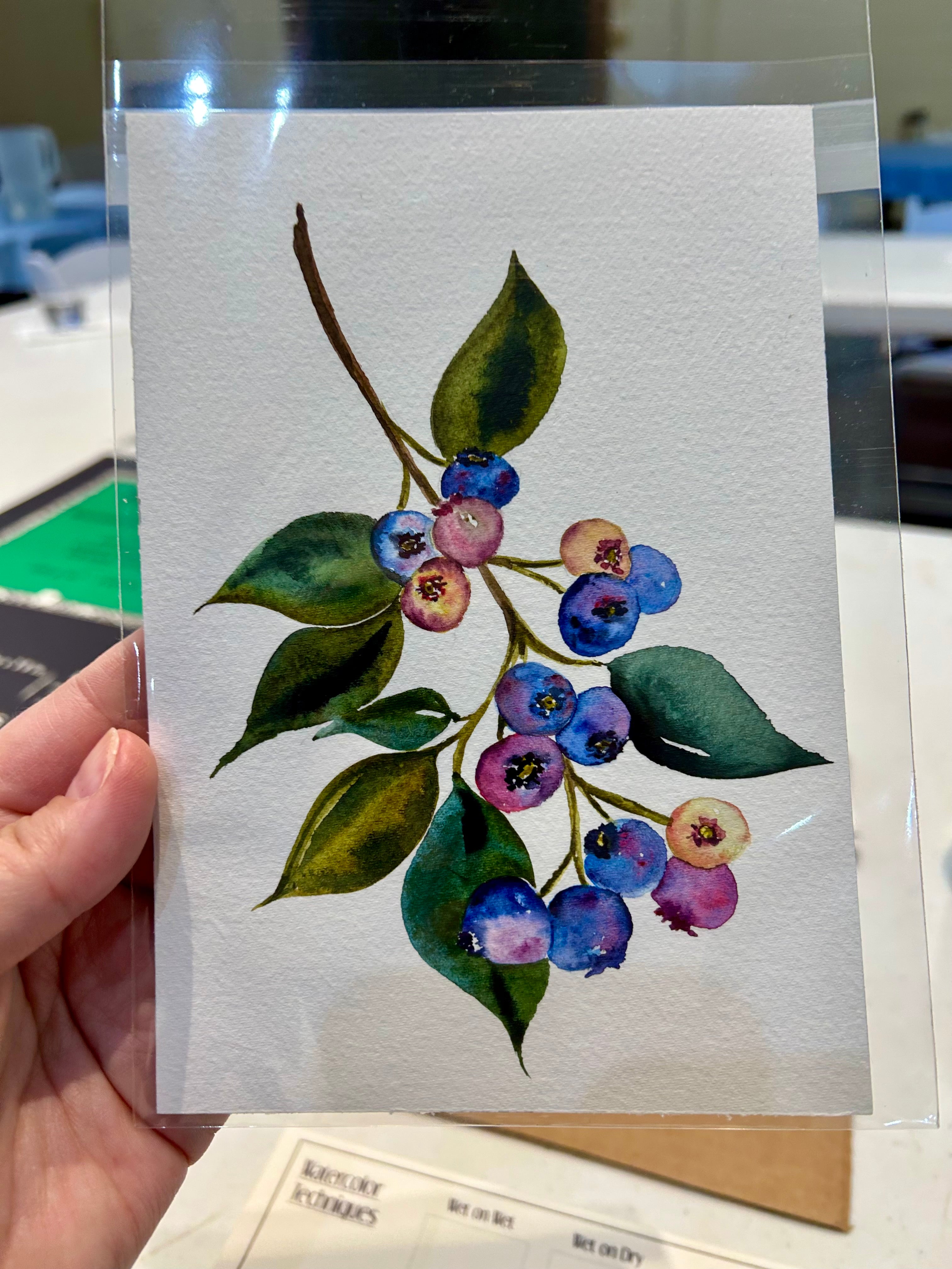 July 25th, Beginner Watercolor Class: 2HR